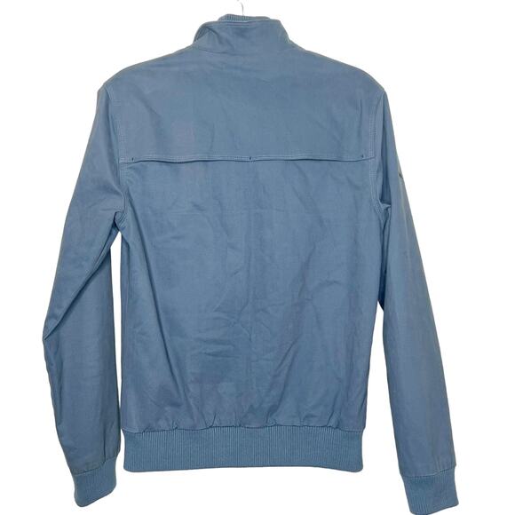 IDRIS ELBA X SUPERDRY Monogram Edition Full Zipper Bomber Jacket Blue Size Small - Picture 6 of 16